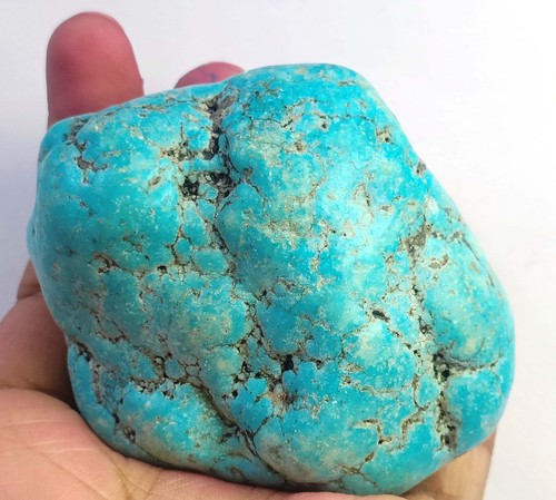 850.0 Ct Natural Blue Arizona Turquoise Tumble Rough EGL Certified Gemstone 6AGY - Picture 2 of 5