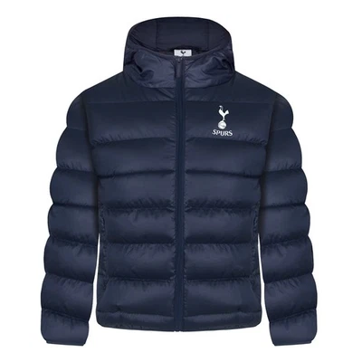 Tottenham Hotspur Boys Jacket Hooded Winter Quilted Kids OFFICIAL Football Gift