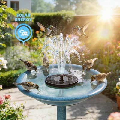 Mademax Solar Bird Bath Fountains, Upgrade 1.4W Fountain 1.4W