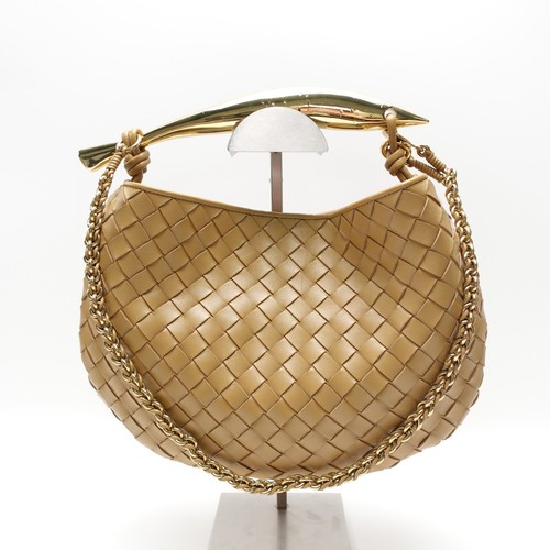 Bottega Veneta Sardine Intrecciato Brown Leather Shoulder Bag T10464419