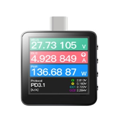 KM003C USB C Power Meter 50V 6A LCD Voltage Current Display USB C Tester