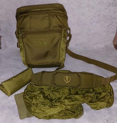Tenba Vector Top Load 1 Krypton Green Shoulder Camera Sport Case Bag W/Poncho +