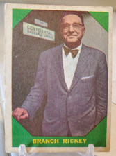 BRANCH RICKEY 1960 Topps Insert Card #55 MLB HOF EXMT Glossy Cardinals DODGERS