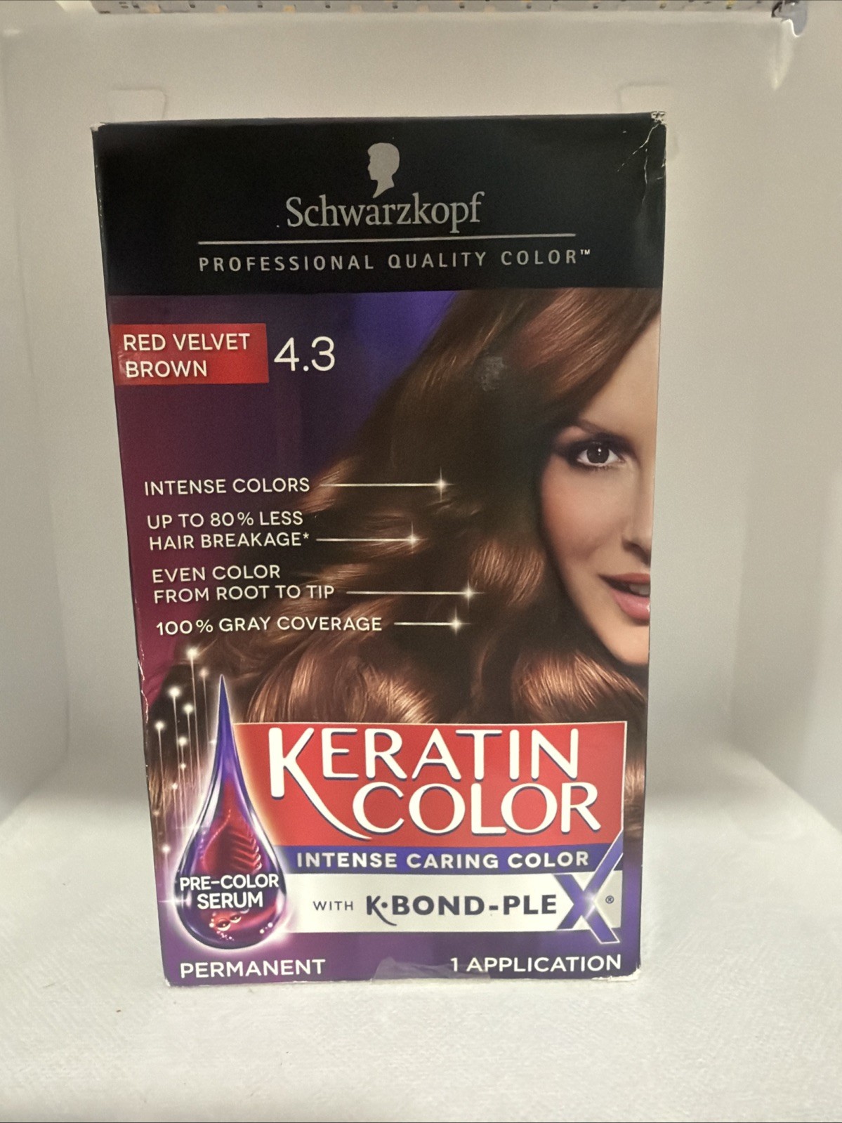 # 4.3 Red Velvet Brown Permanent Hair Color