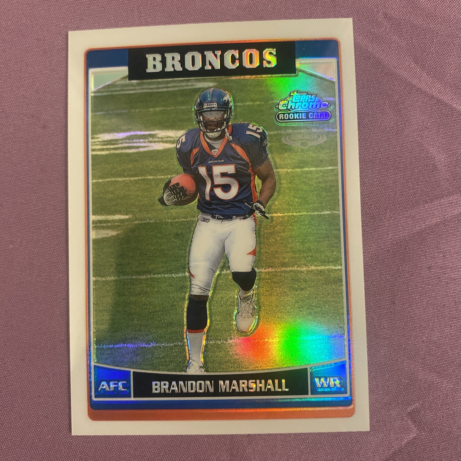 2006 Topps Chrome Brandon Marshall #263 Refractor Special Edition SP (RC)