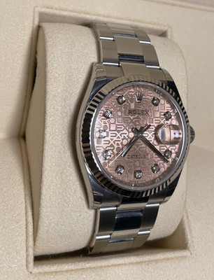 Rolex 36 Datejust 126234-0024 Geriffelt Oyster Candy Pink HORICON - NEU+PAPIERE