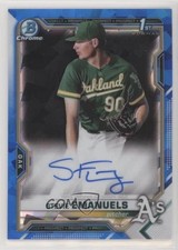 2021 Bowman Sapphire Chrome Prospects Stevie Emanuels #BSPA-SE Auto 0b6b