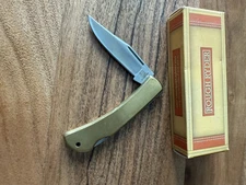 NEW - Rough Ryder - Folding Pocket Knife - Brass - RR1978