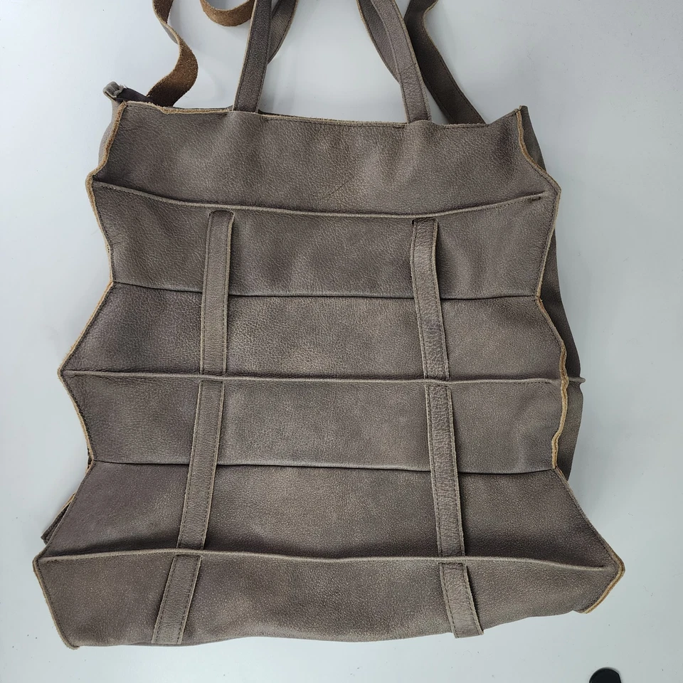 SpazioIF пагода сумка Aspide оригами сумка с короткими ручками рюкзак коричневый Eco кожи Италии - Изображение 4 из 4