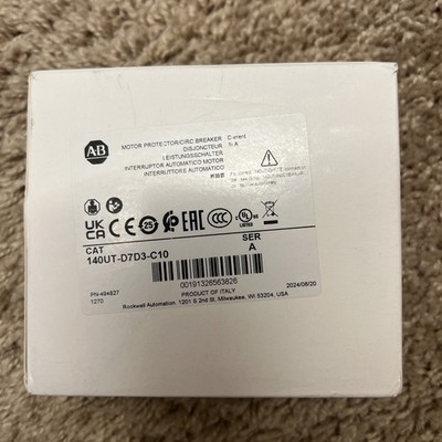 Allen Bradley 140UT-D7D3-C10 Series A Circuit Breaker, 3 Pole, 10A, 480Y/277 VAC