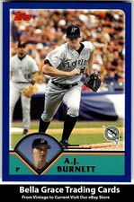2003 Topps A.J. Burnett #583 Florida Marlins MLB Baseball
