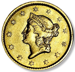 1851 TYPE 1 $1 GOLD DOLLAR