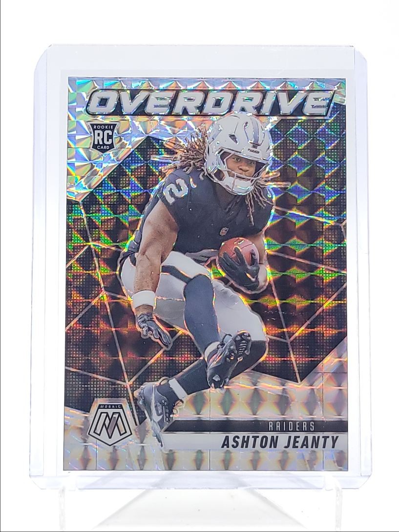 ASHTON JEANTY 2025 MOSAIC OVERDRIVE ROOKIE SILVER MOSAIC RC Q6027