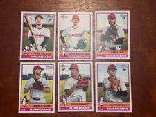 2025 Topps Heritage High Number - Cleveland Guardians Team Lot - 6 Cards
