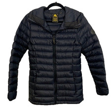 Burton Dry Ride Black Puffer 80 Down 20 Water Fowl Filled Hooded Jacket