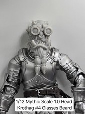 3d Printed 1.0  Headsculpt For Mythic Legions 1 12 figure -  KROTHAG ORC HEAD 4