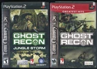 Tom Clancy's Ghost Recon Jungle Storm + GHOST RECON PS2 BOTH COMPLETE  MINT DISC