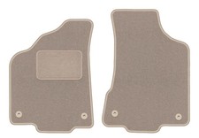 Veloursmatten vorne für VW Polo III FL 6N2 1999-2001 Schrägheck 2tlg Beige LUX