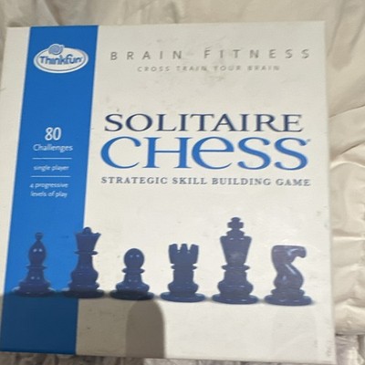 ThinkFun Solitaire Chess Logic Game 80 Challenges