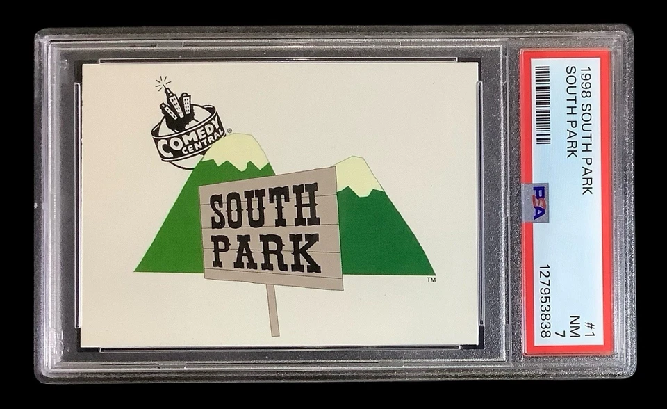 1998 comic images #1 south park rc; logo header card PSA 7  (1ST CARD EVER) - Image 2 of 3