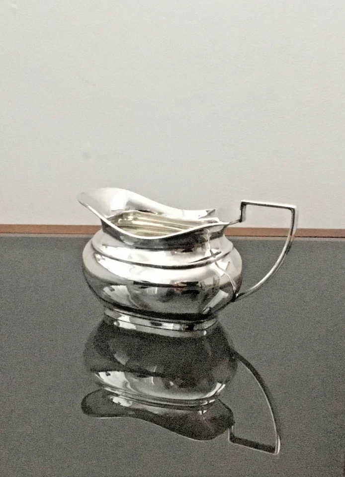 IMPRESIONANTE 🎁 1930 JOSEPH RODGERS & SONS ESPEJO BRILLO JUEGO DE CAFÉ TÉ PLATEADO Foto 4 de 4