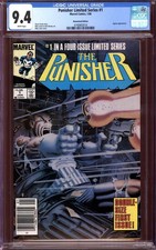 PUNISHER LIMITED SERIES #1 CGC 9.4 WHITE PAGES // NEWSSTAND MARVEL COMICS 1986