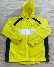 Vintage Boys Nike Windbreaker Jacket Fits Size Youth Medium - Large Yellow Black