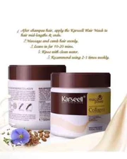 2 Pack Karseell Hair Repair Mask Argan Oil Conditioning Collagen Keratin Detox