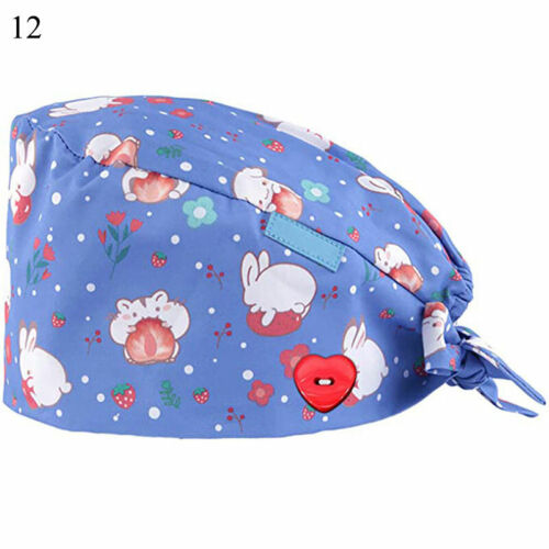 Unisex Nurse Doctor Hat Surgical Scrub Cap Medical Dentist Teeth Dental Cap UK - Picture 91 of 111