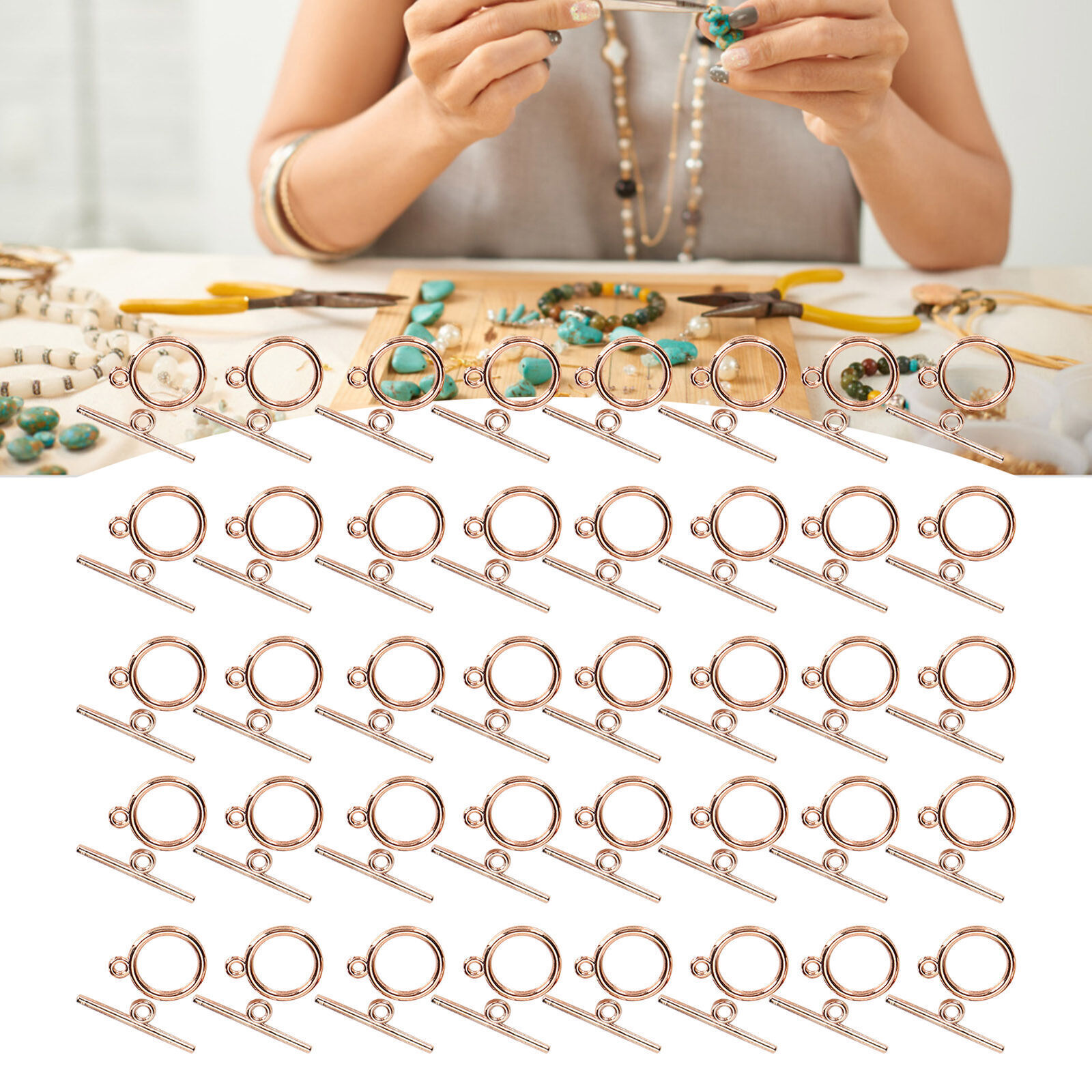 40 Sets Alloy OT Buckle DIY Ornaments Bracelet Necklace Accessories