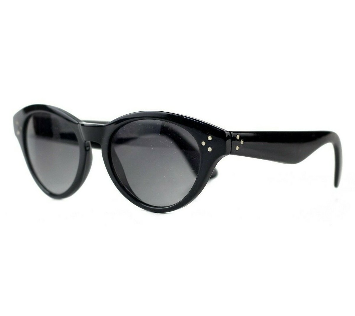 Cat Eye Glossy Sunglasses Amazon.com: Round Lens Sharp Thick Bridge Cat Eye Sunglasses  main image 4