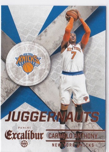 2014 Panini Excalibur Carmelo Anthony [Silver] #7 card