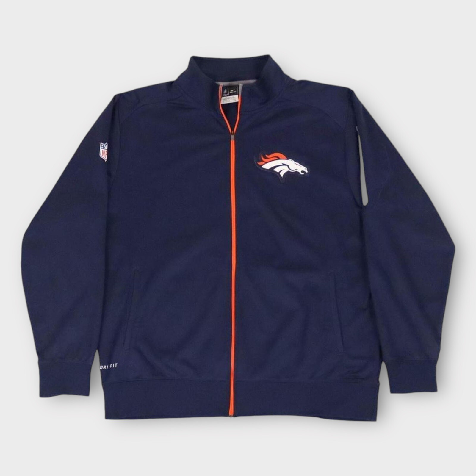 Nike Denver Broncos Jacket Men’s Size Large Dri-Fit On Field Apparel
