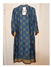 Indian Tunic Handmade Kurta pakistani Brocade Kurti Embroidery Beaded Diwali