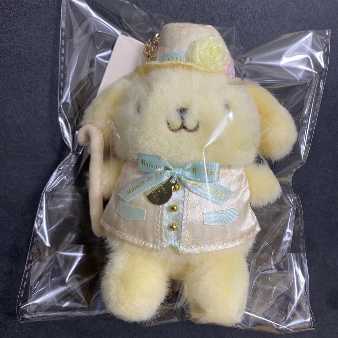 SANRIO Maison de FLEUR Pompompurin Plush Mascot Bag Charm 14cm | eBay