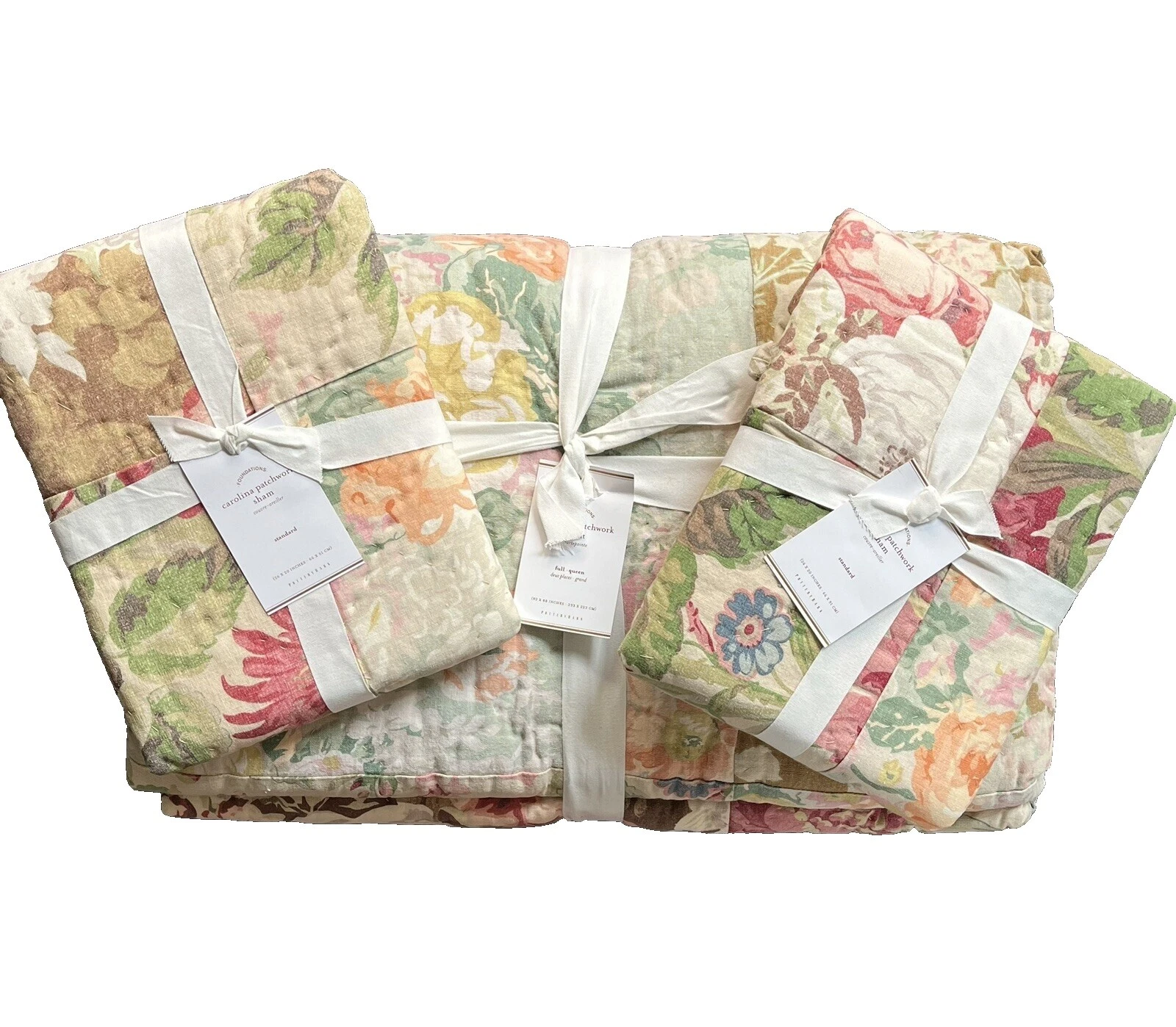 Linen Blend Multicolor Cottage Quilts, Bedspreads & Coverlets