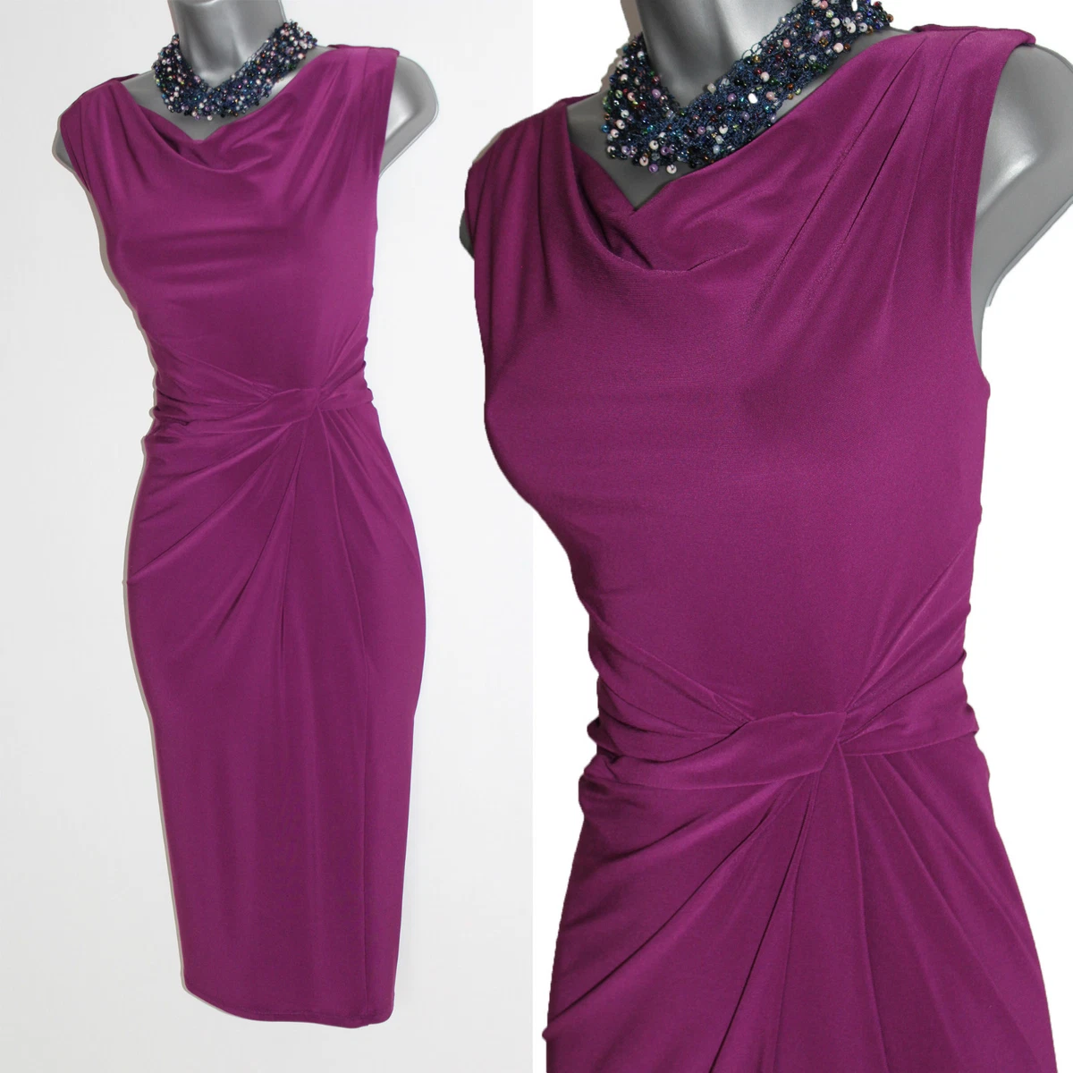 Cowl neck 2025 shift dress