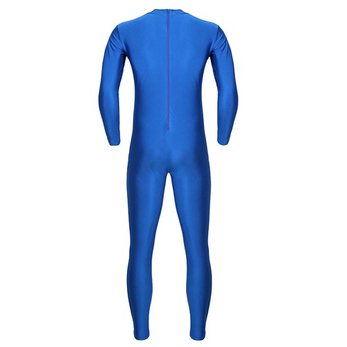 Herren Body Einteiler Bodysuit Langarm Ganzkörper Anzug Unitard Jumpsuit Overall - Picture 38 of 122