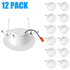 LED Recessed Light 6 Inch,5CCT 2700K/3000K/3500K/4000K/5000K,Dimmable Can Lights