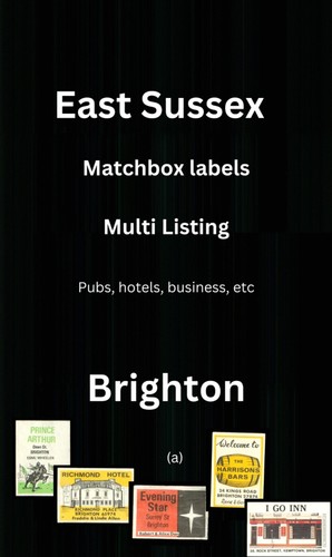 Matchbox Label Brighton East Sussex - Auswahl aus Liste - AP (a)