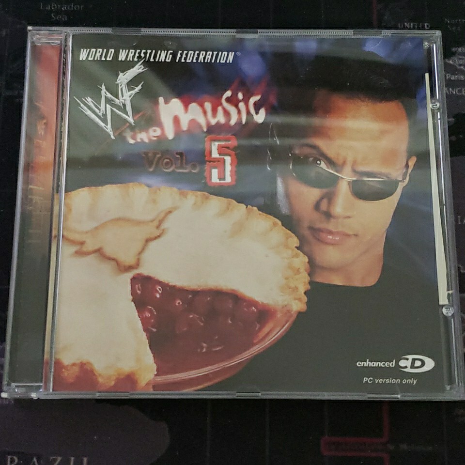 WWE Music CD Dwayne Rock Johnson Triple H Kane Chyna Kurt Angle