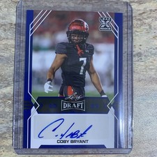 COBY BRYANT 2022 LEAF DRAFT FOOTBALL RC AUTO CINCINNATI BEARCATS NFL SEAHAWKS
