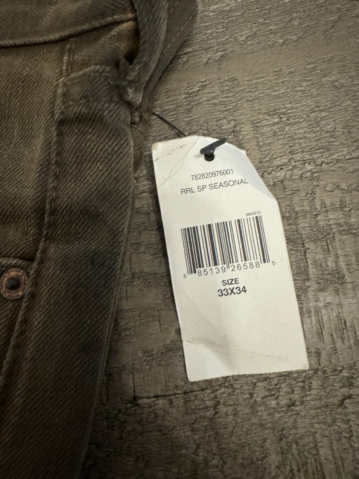 Ralph Lauren RRL Jeans 33x34 Slim Fit SP Seasonal Brown eBay