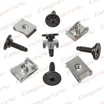 5x SET, Schrauben + Blechmutter FIAT LANCIA CITROEN ALFA ROMEO M6  46419734