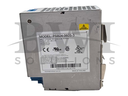 Automation Direct Rhino PSB24-060S-3 Industrial Power Supply, 3PH, PSB24060S3 - Picture 3 of 8