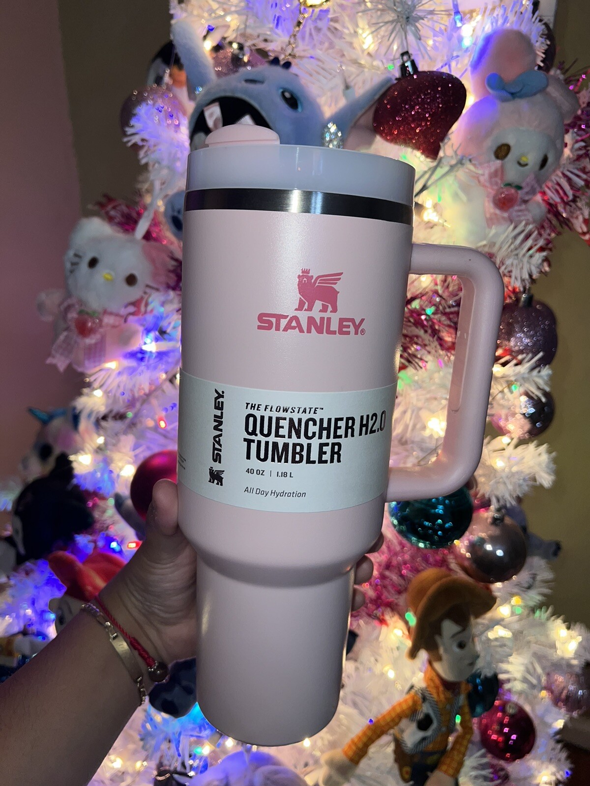 Stanley Quencher H2.0 FlowState 40oz Stainless Steel Tumbler Light Pink