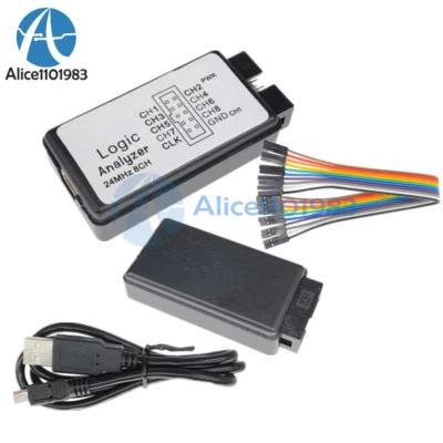MARKENLOS USB Logic Analyzer Device Set USB Cable 24MHz 8CH 24MHz for ARM FPGA M100