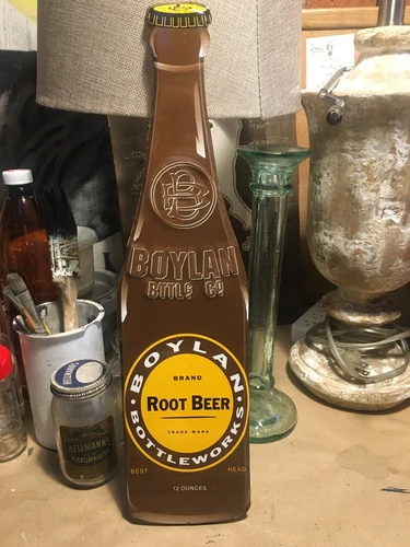 Boylan Soda Sign Root Beer Tin Vintage