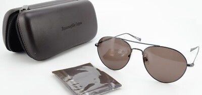 ZEGNA Sonnenbrille EZ 0033 08J 57-17 145 3 Herren Titan ZEISS Lenses Pilot +Etui