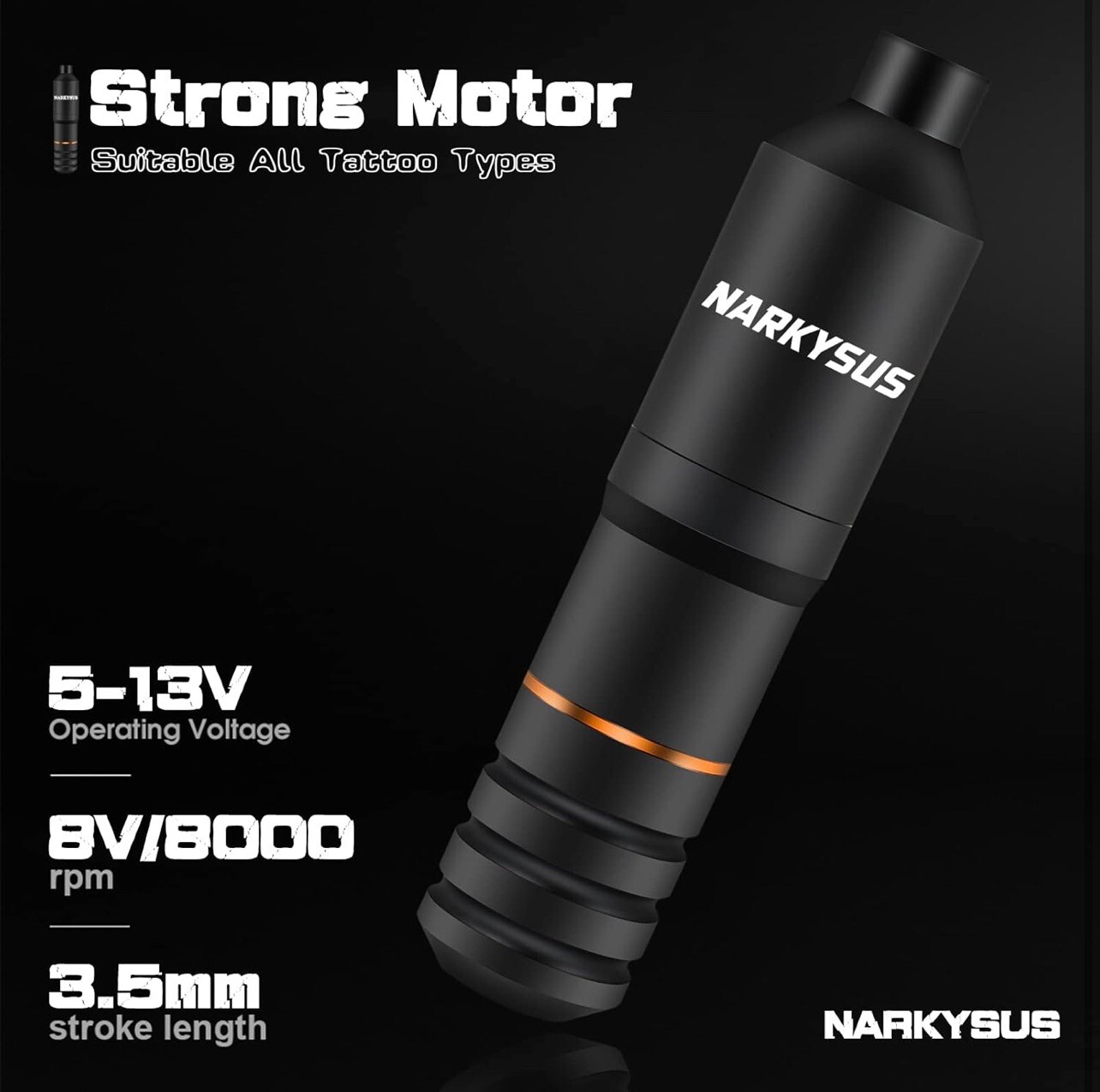 Narkysus Tattoo Kit with 2Pcs Battery 40Pcs - second product detail image